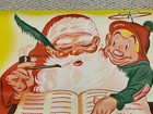Vintage Santa Claus Store Poster For Toytown - 2-sided - Unused