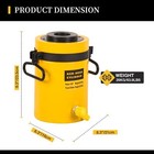 60ton Single Acting Hydraulic Cylinder 2  Stroke Hollow Jack Ram Rch-6050