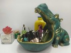 House Hippo Statue Large Hippopotamus Figurine Resin Sculpture For Home Decor