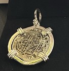 Amazing Atocha Coin Sterling Silver 925 Mount Handmade With Movable Bail   