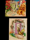 Recycle Save Money Use Beautiful Vtg Floral anamorphic Cards Lot 20 Used Unused