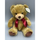First   Main Minikies Teddy Bear Plush W  Ribbon Bow 12 Inch Stuffed Animal