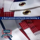 3x5 Ft Us American Flag Heavy Duty Embroidered Stars Sewn Stripes Grommets Nylon