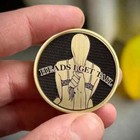 Funny Heads Or Tails Coin Double-sided Token Wife Her Gag Gift Collectibe Pranks
