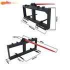 49  Tractor Hay Spear Sleeve Skid Steer Loader 3000 Lbs Quick Attach