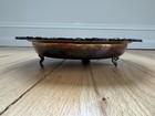 Vintage Sheridan Silverplate Footed Serving Bowl Centerpiece Tray 12 75    Ornate 