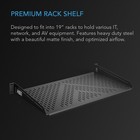 Ac Infinity Vented Cantilever 1u Universal Rack Shelf  10  Deep  For 19       