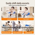 Patient Lift Transfer Chair Wheelchair For Disabled Elderly Foldable Safety