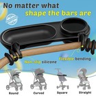 Universal Snack Tray For Stroller  Cup Holder Tray With Flexible Silicone Arm   