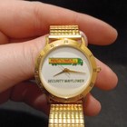 Mayflower Trucking  Truck  Trucker Wrist Watch 18k Gold Plated Service Award 