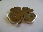 Silver Lucky Four Leaf Clover Suited Heavy Poker Card Guard Hand Protector New
