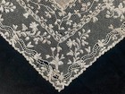 Antique Handkerchief  Alen  on Lace With Fine Linen Center