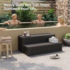 Universal Hot Tub Steps Storage Outdoor Spa Steps Indoor 600lbs Weight Capacity