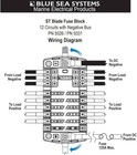 Blue Sea 5026 St 12 Position Fuse Block With Neg Bus Blue Seas St5026 Fuse Panel