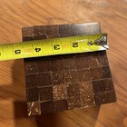 Paradigm Wood Box Vanity Dresser Jewelry  rare Cards Squares 5    Vtg