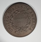 1838 Copper Anti-slavery  Hard Times Token  Au about Uncirculated