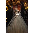 Exquisite Sequined Evening Dresses Long Sleeves A-line Gowns Prom Party Dress