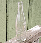 Vintage Dr Pepper Clock Dial Empty Soda Glass Bottle  good For Life  Elyria Ohio