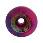 Vision Blurr Conical Skateboard Wheels - 60mm - 96a - Usa Made-pink purple Swirl