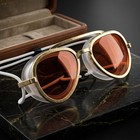 Vintage Aviator Swim Goggles Premium Adults Waterproof Anti-fog Pool Diving Mask