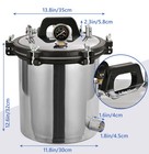 18l Stainless Steel High Pressure Steam Autoclave Sterilizer Equipment 2 Heating