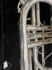 Silver Yamaha Ymp-204m Marching Mellophone