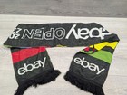 Ebay Open 2023 Logo Fringe Scarf Checkered Roughneck Green Blue Yellow Red Black