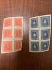 1918-1923 10g  20g  40g Republic Of Ukraine Stamps Blocks Near Mint
