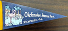 Vintage 1960s Okefenokee Swamp Park Pennant Banner 8  Waycross Georgia