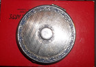 Vintage 40 s Silver Plate Victorian Mirror Compact -very Good Condition -2-1 4 