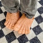1 Pair Halloween Barefoot Funny Feet Slippers Realistic Big Foot