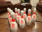 Set Of 10 Brunswick Score King Glow Bowling Pins