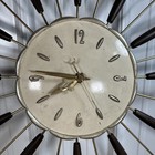 1960s Robert Shaw Lux Sunburst Electric Clock Mid Century Retro Vintage For Part