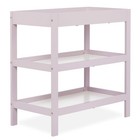 Blush Pink Changing Table With Water-resistant Mattress Pad   2 Shelves - Pinewo