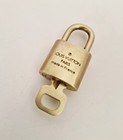 Auth Louis Vuitton Lock   Key Padlock Bag Charm Brass