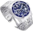 Invicta Men s 0070 Pro Diver Chronograph Blue Dial Quartz Date Watch Nib