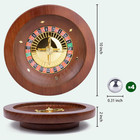 10 Inch Wooden Roulette Wheelprofessional Solid Wood Casino Wheels   