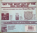 Vintage Thomas Guide Book Santa Barbara  San Luis Obispo Counties 1984 Spiral