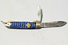 Vintage Cub Scout Bsa Folding Pocket Knife 3 Blade Blue