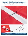 High-visibility Boat Safety Flag For Scuba Diving Freediving Snorkeling