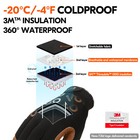 Vgo 1 3pairs -4    Thinsulate C100 Winter Waterproof Light Duty Glove  ga9603fw 