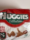 Vintage Huggies Ultratrim Diapers 1995 Size S 8-14 Lb Boys   Girls  Opened Pack 