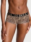 Victoria Secret Exploded Logo Cotton Boyshort Panty Black Beige Leopard S M L Xl
