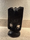 Vintage Hand Carved African Black Ebony Woman Head Bust Pre-owned