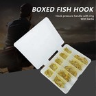 100pcs Alloy Fishing Hooks Barbed Shank Strong Sharp Fishhook Bait J Hook Sale