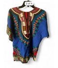 Unisex Adult Dashiki Tunic Top African Print Short Sleeve Cotton Mens M