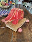 Vintage Red Wooden Folk Art Pull Toy