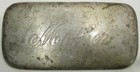 Antique Mother Engraved Coffin Plate Funeral Memorial Casket Plaque Metal Vtg