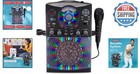 Karaoke Machine With Usb Connectivity - Includes Wired Microphone   Led Lights