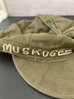 Vintage Vietnam Era Souvenir Military Cap Twill Hat  Small Olive Green  Thailand
